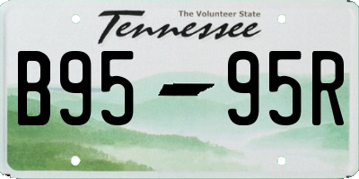 TN license plate B9595R