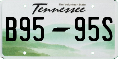 TN license plate B9595S