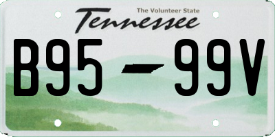 TN license plate B9599V