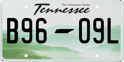 TN license plate B9609L