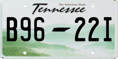 TN license plate B9622I
