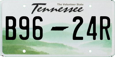 TN license plate B9624R