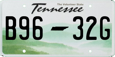 TN license plate B9632G