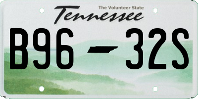 TN license plate B9632S