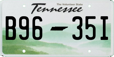 TN license plate B9635I