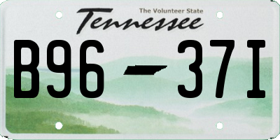 TN license plate B9637I