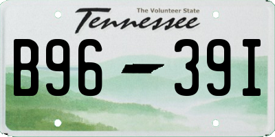 TN license plate B9639I