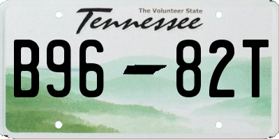 TN license plate B9682T