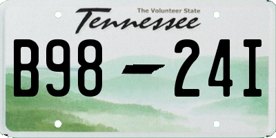 TN license plate B9824I
