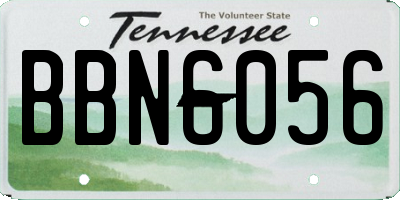 TN license plate BBN6056