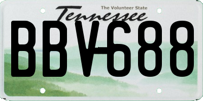 TN license plate BBV688