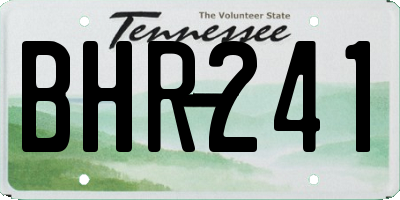 TN license plate BHR241