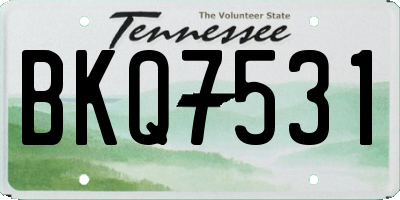 TN license plate BKQ7531