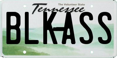 TN license plate BLKASS