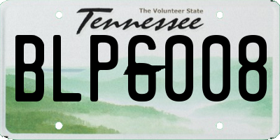 TN license plate BLP6008