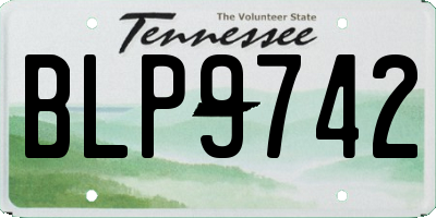 TN license plate BLP9742