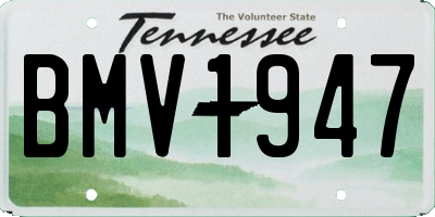 TN license plate BMV1947