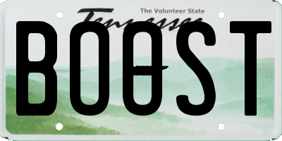 TN license plate BOOST