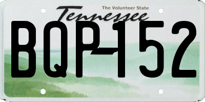 TN license plate BQP152