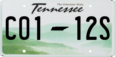 TN license plate C0112S