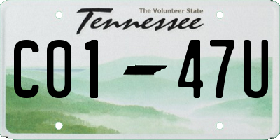 TN license plate C0147U