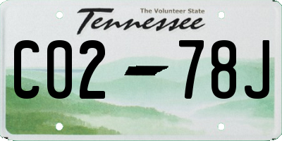TN license plate C0278J