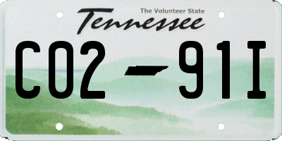 TN license plate C0291I
