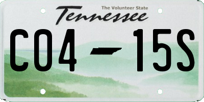 TN license plate C0415S
