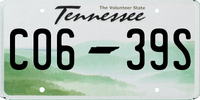 TN license plate C0639S