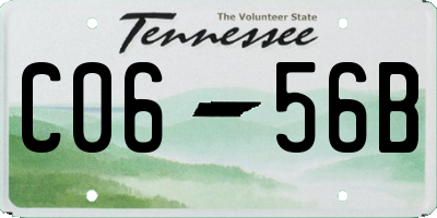TN license plate C0656B