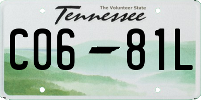TN license plate C0681L