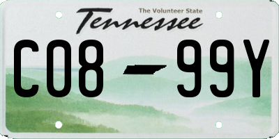 TN license plate C0899Y