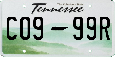 TN license plate C0999R