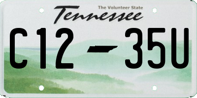TN license plate C1235U