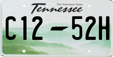 TN license plate C1252H
