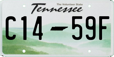 TN license plate C1459F
