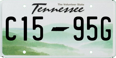 TN license plate C1595G