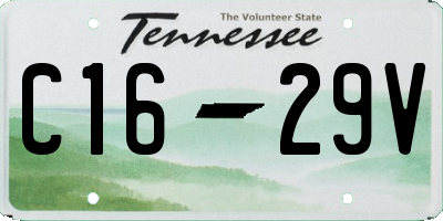 TN license plate C1629V