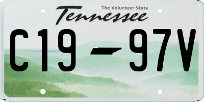 TN license plate C1997V