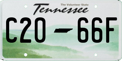 TN license plate C2066F