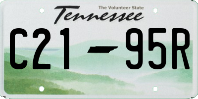 TN license plate C2195R