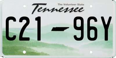 TN license plate C2196Y