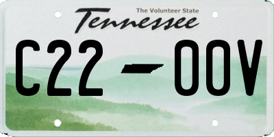 TN license plate C2200V