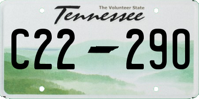 TN license plate C2229O