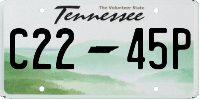 TN license plate C2245P