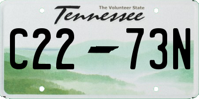 TN license plate C2273N