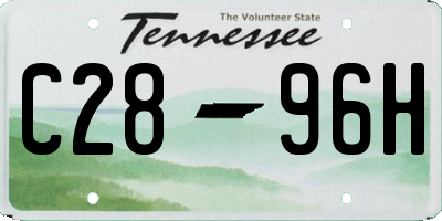 TN license plate C2896H