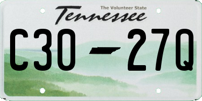 TN license plate C3027Q