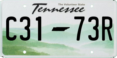 TN license plate C3173R