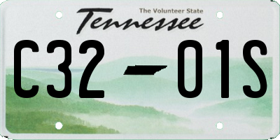 TN license plate C3201S